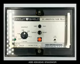 439U6345 ABB Circuit Shield Undervoltage Relay