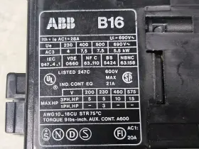 B16-30-10 ABB Contactor Coil #3