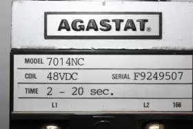 7014NC AGASTAT Delay Relay Second Coil Vdc #3