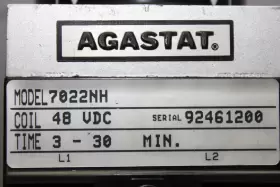 7022NH AGASTAT Delay Relay Coil Vdc #3