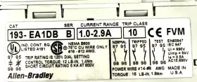193-EA1DB ALLEN-BRADLEY Overload Relay Oal Amp Solid #2