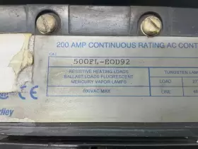500FL-EOD92 ALLEN BRADLEY Vac Coil Contactor Tsc Amp #2