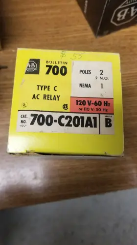700-C201A1 ALLEN-BRADLEY Ac Relay Pole Nema