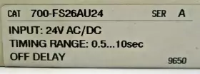700-FS26AU24 ALLEN-BRADLEY Timing Relay Inpot Ac #2