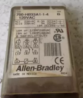 700-HB33A1-1-4 ALLEN BRADLEY Pilot Relay Vac Coil #2