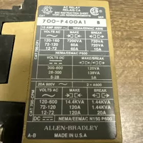 700-P4000A1 ALLEN-BRADLEY Ac Relay #3