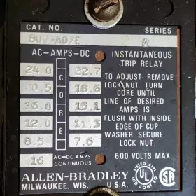 809-A07E ALLEN-BRADLEY Instantaneous Trip Relay #3