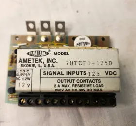70TCF1-125D AMETEK PANALARM Relay Vdc Logic Supply
