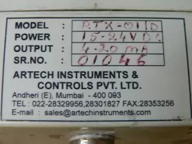 RTX-011D ARTECH INSTRUMENTS CONTROLS General Relays #3
