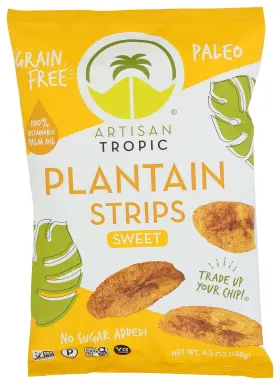 Artisan Tropic Bwa64193 Sweet Plantain Chips 4.5 Oz Ounce Pack Of 1