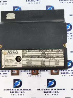 FP64257 ASCO Remote Control Switch Volt Coil