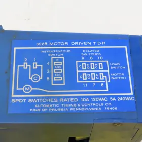 322B AUTOMATIC TIMING CONTROLS Motor Tdr Delay Relay #2