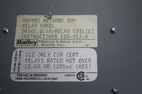 NRYP-01 BAILEY / BABCOCK WILCOX Relay Panel #2
