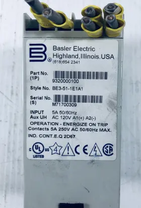 932000100 BALSER ELECTRIC Basler Relay