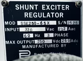 9107901161 BASLER Shunt Exciter Regulator Vac Vdc #2