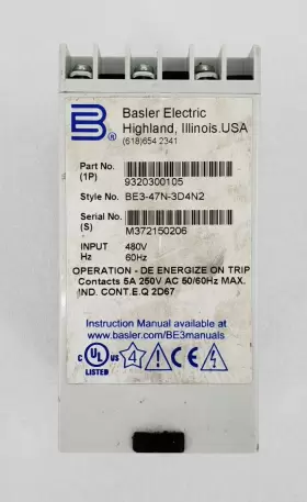 93203000105 BASLER ELECTRIC Phase Balance Relay