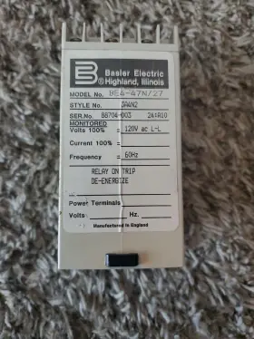 BE4-47N-27 BASLER ELECTRIC Phase Balance Undervoltage Relay