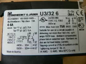U3-32 BENEDIKT JAGER Thermal Overload Relay #3