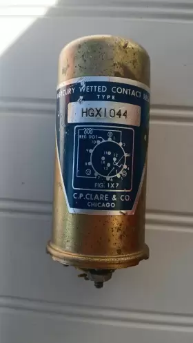 HGX1044 C.P. CLARE CO Mercury Wetted Contact Relay Ham Radio