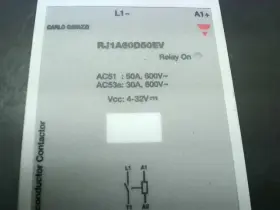 RJ1A60D50EV CARLO GAVAZZI Solid Contactor Vac Vdc Box