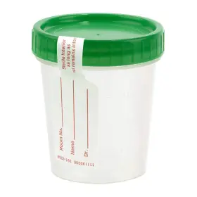 717261163459 COMFORT AXIS Graduated Specimen Cups Lids Ounces