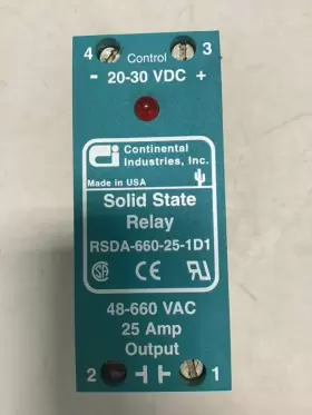 RSDA-660-25-1D1 CONTINENTAL INDUSTRIES Relay #3