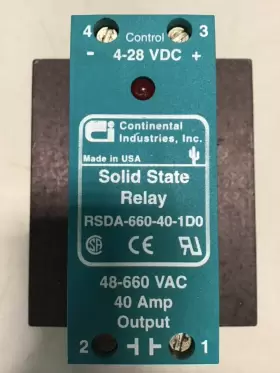 RSDA-660-40-1D0 CONTINENTAL INDUSTRIES Solid Relay #3