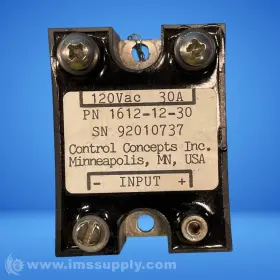 1612-12-30 CONTROL CONCEPTS INC Solid Relay Fnip