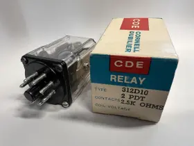 312D10 CORNELL DUBILIER Plug Relay