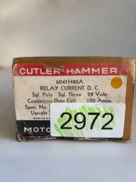 6041H80A CUTLER-HAMMER Relay Single Pole Throw