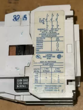 CE15DNS3 CUTLER-HAMMER Relay Coil Pole #3