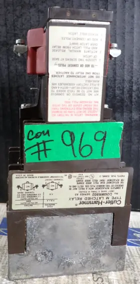 Cutler-hammer D26mr802 Type M Relay With 120v Coil Tested Ser A3 Cutler-hammer D26mr802 Type M Relay With 120v Coil Tested Ser A3