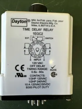1EGC2 DAYTON Delay Relay #2