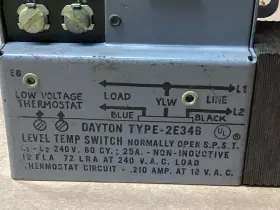 2E346 DAYTON Silent Electric Heat Relay #2