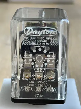 3X742A DAYTON Electric Relay Pin