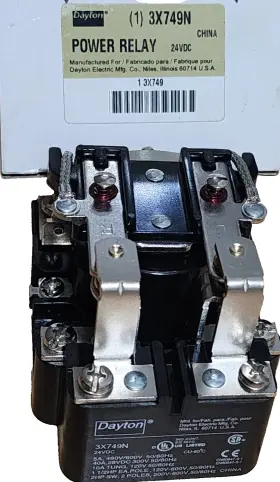 3X749N DAYTON General Power Relay Amp Coil
