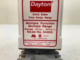 6A855 DAYTON Delay Relay Coil Base Sec Tbi #2
