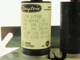 6X598E DAYTON Mercury Contactor Displacement Relay Coil Pole #2