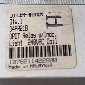 D4PR21B EATON Spade Plug Relay Indicator Light Coil