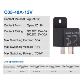 713653050390 EHDIS Car Relay Pin Spst Auto Swi #3