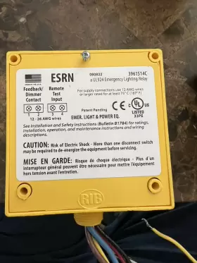 3951539B ESRLBCND Esrn Emergency Lighting Relay