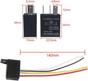 CXR30T0104B ESUPPORT Car Relay Switch Spst Socket Plug Wire #2
