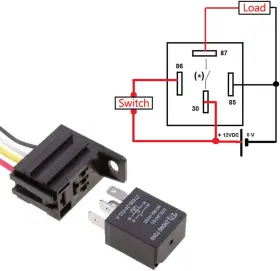 CXR30T0104B ESUPPORT Car Relay Switch Spst Socket Plug Wire #3