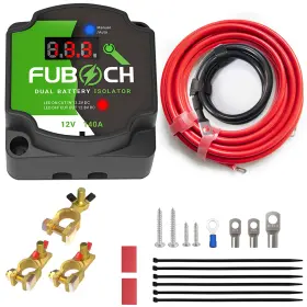 IS01 FUBOCH Dual Battery Smart Isolator Auto Manual Voltmeter