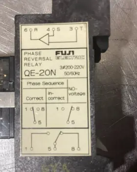 QE-20N FUJI ELECTRIC Phase Reversal Relay #2