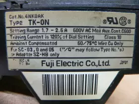 TK-0N FUJI Electric Overload Thermal Relay Pole #3