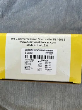 43543 FUNCTIONAL DEVICES Esrn Emergency Lighting Bypass Shunt