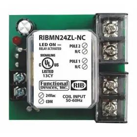 RIBMN24ZL-NC FUNCTIONAL DEVICES-RIB Track Mount Relay Dpst