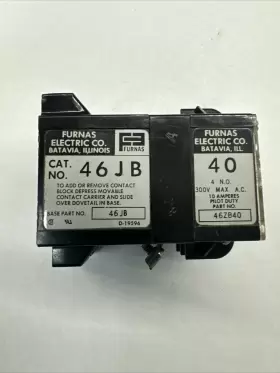 46JB FURNAS Relay Base Contact Block Contactor Coil #3