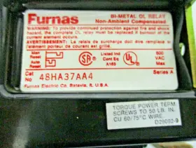 48HA37AA4 FURNAS Ol Relay #3